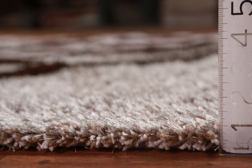 Abstract Indian Hand-tufted Rug 5x8 ft Modern Shaggy Carpet - Picture 17 of 17