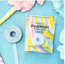 Spongelle  PediPop Pedicure Pedi Buffer  All in One & Nail File Cotton Candy
