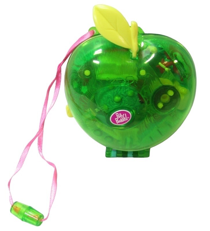 2000 Polly Pocket Fruit Surprise Apple Compact Only Vintage