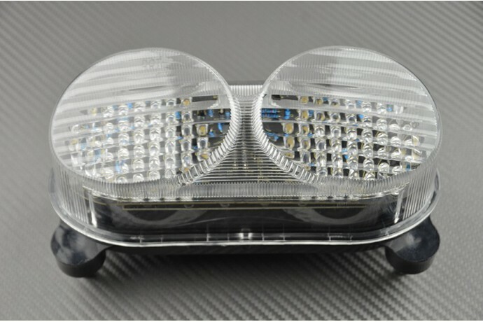 Feu arrière LED Kawasaki ZX9R transparent pour remplacer un bloc optique cassé