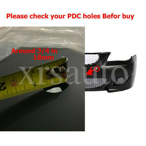 Mtech Style Front Bumper Cover For BMW 5 Series E60 525i 530i – Unpainted, No PDC Holes