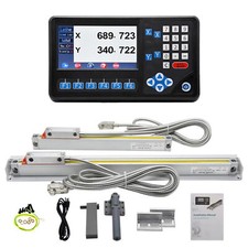 2Axis DRO for Bridgeport Milling Machine High Accuracy 12" x 30" Linear Scales