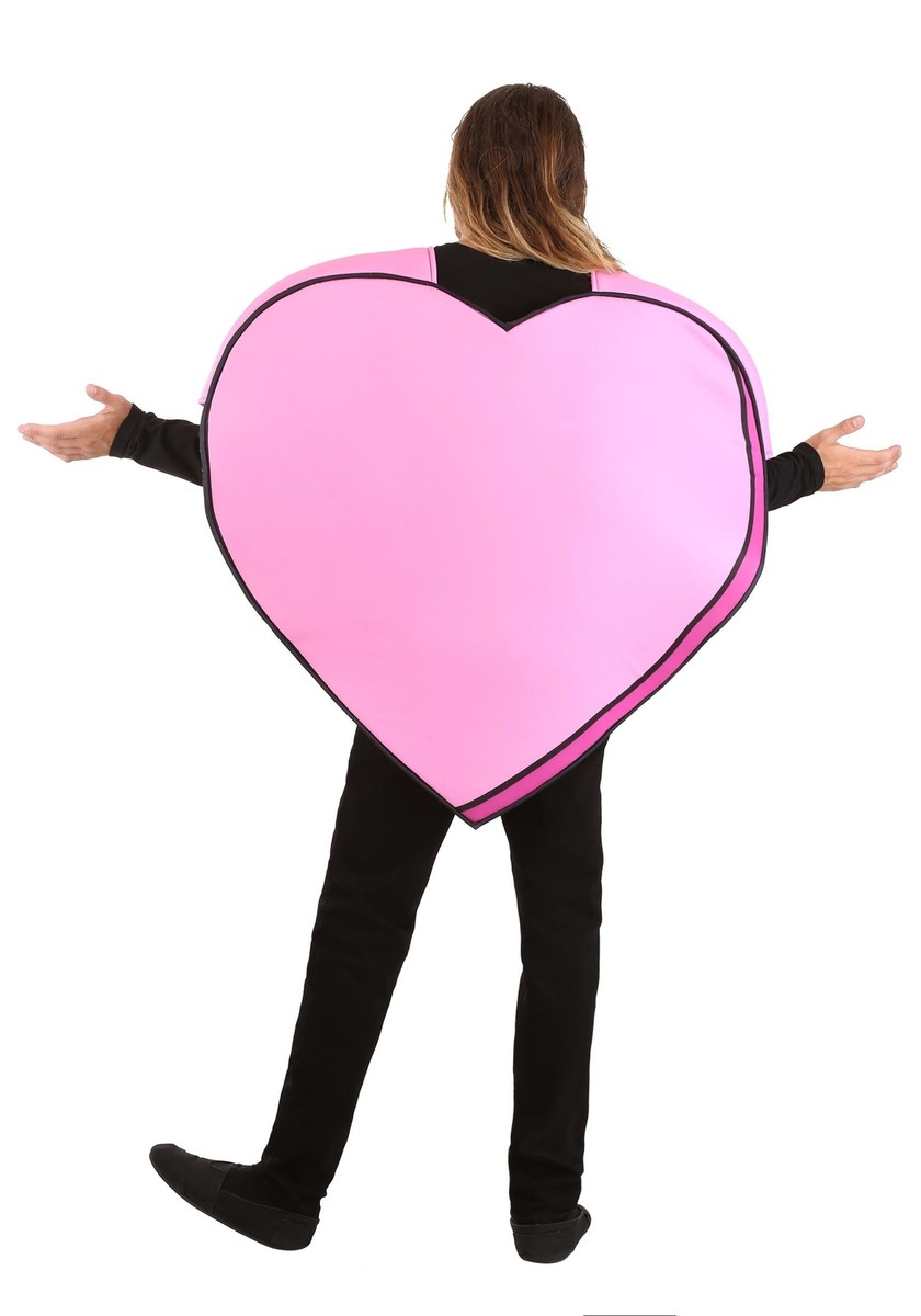 Chuarry Valentinstag Kostüm – Rotes Herz-Kostüm Für Erwachsene, One-Size, Aus Weichem Filz