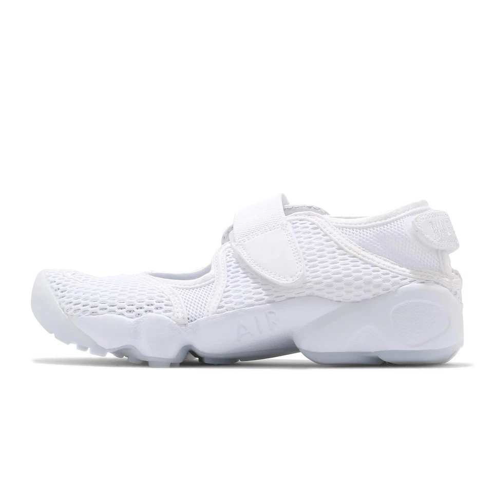 Nike Mujeres Air Rift BR Breeze Triple Blanco Mujeres Zapatos Informales Tenis 848386-100 Foto 2 de 4