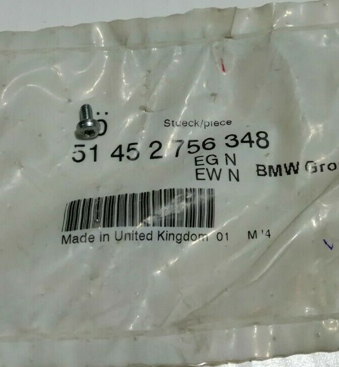 NEW GENUINE MINI 51452756348 Screw B&V | eBay