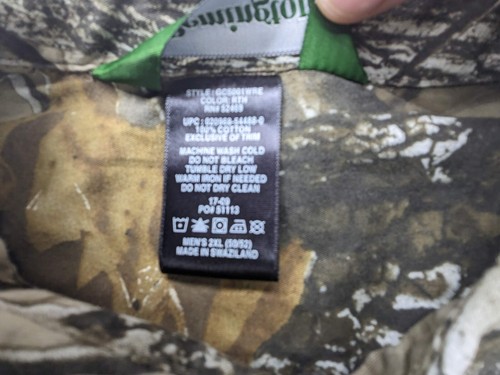 Remington Shirt Realtree Mens 2XL XXL Brown Hunting Woodland Cotton LS - Picture 14 of 15