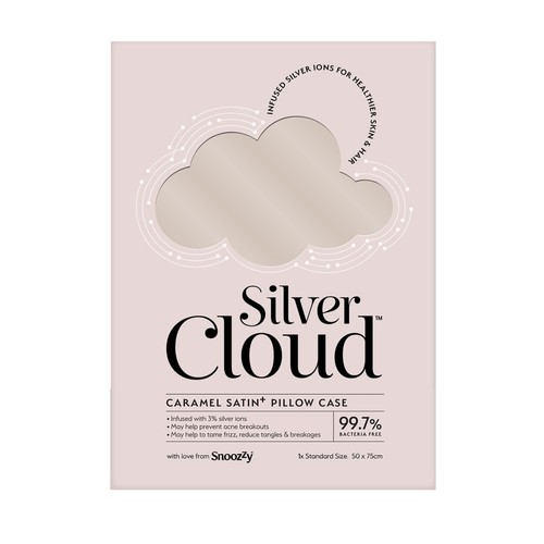 Paquete de 4 fundas de almohada satinadas Silver Cloud caramelo - Imagen 7 de 8