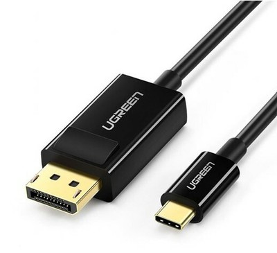 NEW UGREEN USB Type-C to DisplayPort Male 4K/60Hz 1.5 Meter Black Cable Adapter