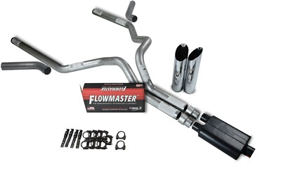 Chevy GMC 1500 88-95 3 Dual Truck Exhaust Kit Flowmaster Super 44 Corner Exit | UK