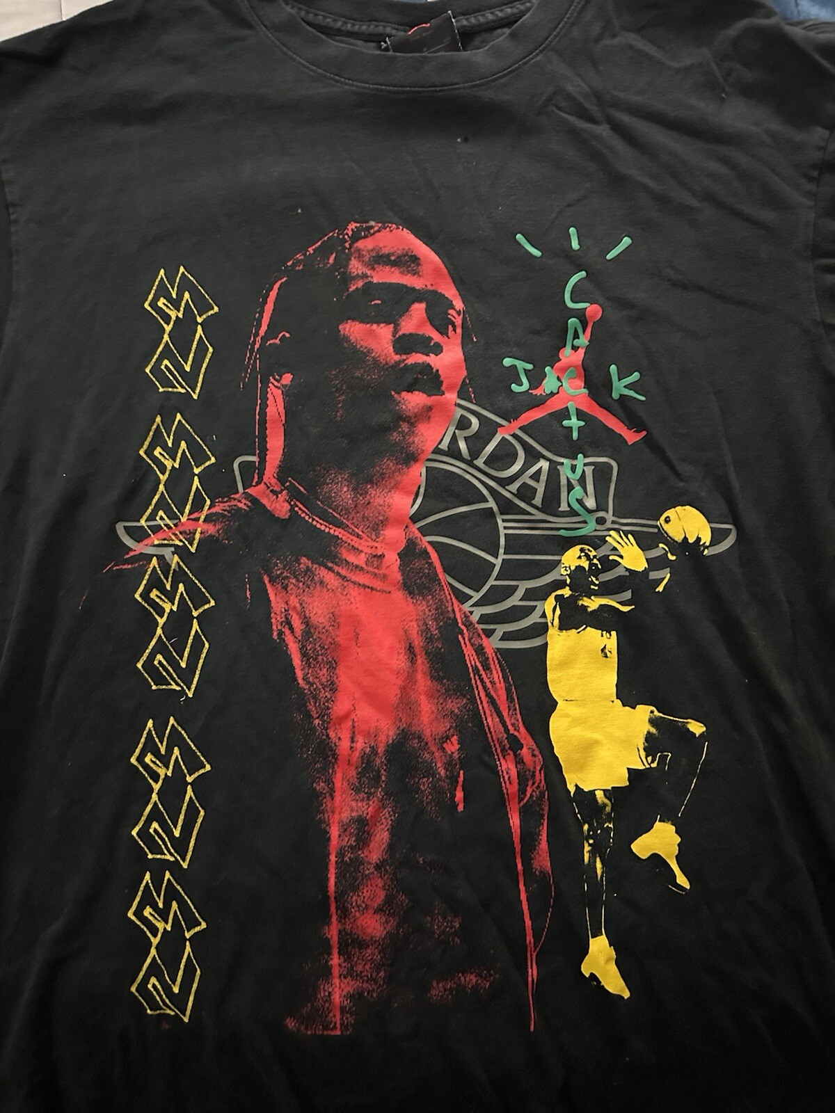 Air Jordan x Travis Scott T-Shirt Cactus Jack Black Size Small men’s