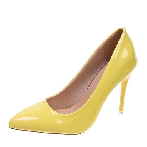 Zapatos de salón ligeros con puntera en punta para mujer tacones de aguja cómodos para mujer fiesta sin cordones - Imagen 9 de 30