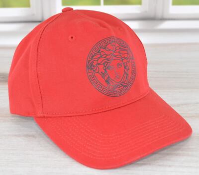 NEW Versace $350 Medusa Head Logo Adjustable Baseball Hat Size 57