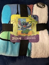 Disney, Kids 50"x60" Cloud Touch Sherpa Throw blanket Stitch
