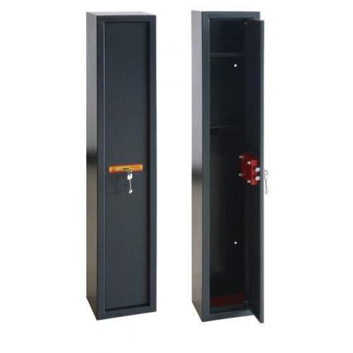 Armadio Portafucili Blindato Con Cassetto - Cassaforte Per Armi 5 Posti, 148x34x28 Cm - Foto 7