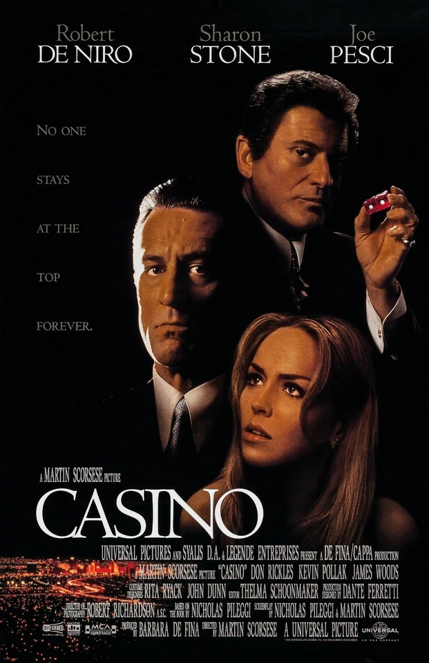 Casino movie poster (a) - Robert De Niro, Martin Scorsese - 11 x 17 inches