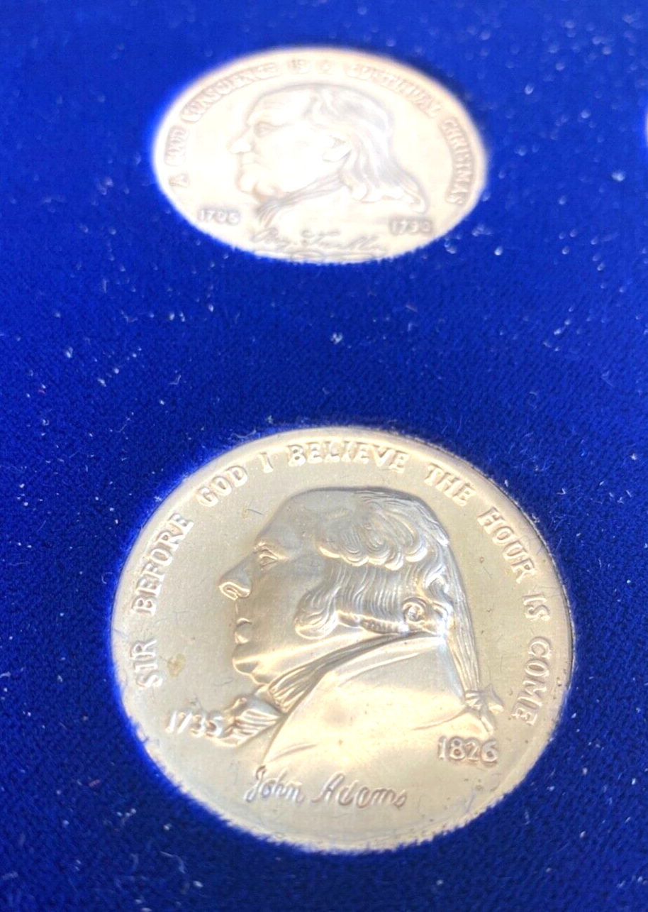 1st Thirteen Colonies Bicentennial .925 Silver Medal Set #2137/5000 ...