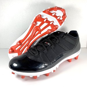 red and black jordan football cleats