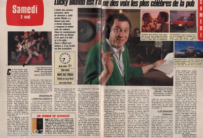 Clipping Presseschnitt 1987 Lucky Blondo (2 Seiten)