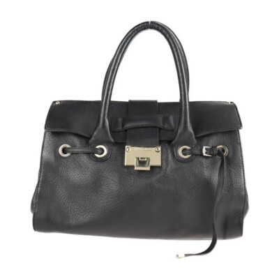 JIMMY CHOO Handbag - Riley 2WAY Shoulder Bag leather black | eBay
