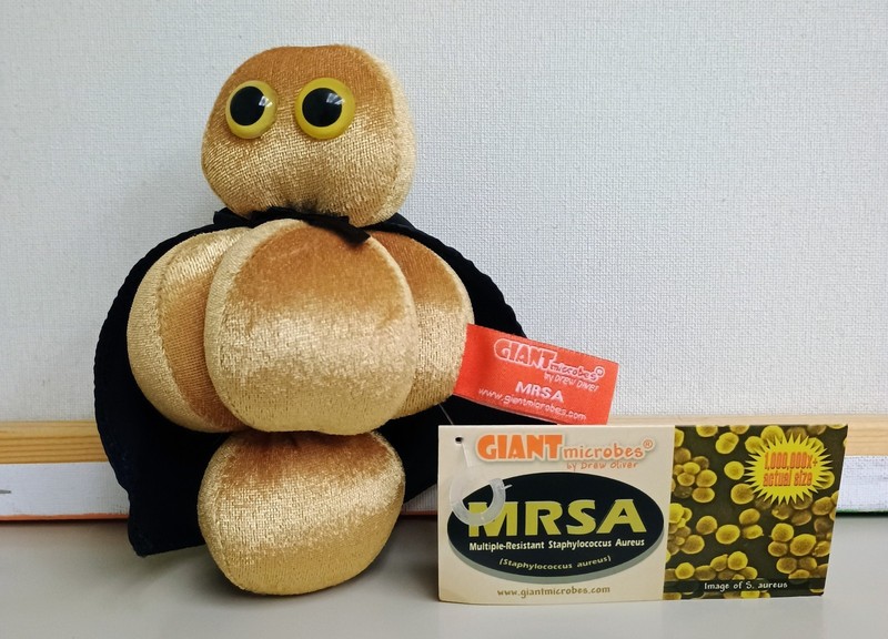 GIANT MICROBES 6" MRSA Stuffed Plush Superbug Bacteria, New With Tags