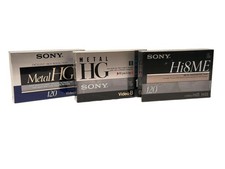 Sony HG120 Metal High Grade Tape 8mm Video 8 Cassette 120min 3 