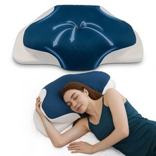 Cervical Neck Support Pillow for Sleeping, Two Heights Memory Foam Ergonomic ...