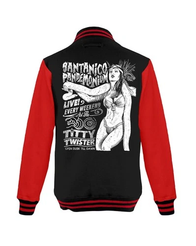 Titty Twister College Jacket Cult Movie Horror Voorhees Jason TV Blood Fun Pussy - product listing photo