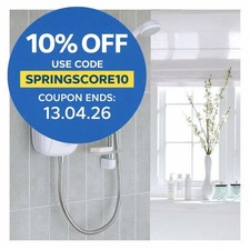 Mira Vigour White & Chrome Manual Power Shower 1.1532.354