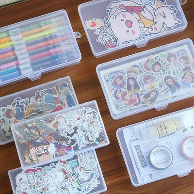 Kunststoff Aufbewahrungsbox Organizer Transparent Desktop Staubdicht Stabil