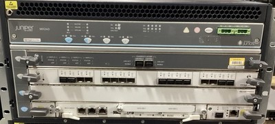 Juniper CHAS-BP-MX240-S-A x1 MS-MPC x1 MPC-3D-16XGE-SFPP x1 SCBE-MX x2 PSU