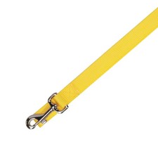 Basic Nylon Dog Leash 4 Feet x 5/8 Inch Lead Durable Pet Walking Yellow