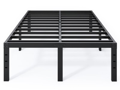 Queen Bed Frame - 18 in Sturdy Platform Bed Frame Queen Size, Heavy Duty Meta...