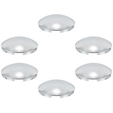 Chrome Front Hub Cap Covers For Semi Truck 8.9 Hub Caps 716 Lip Dome Metal