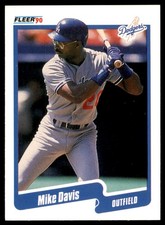 1990 Fleer #391b Mike Davis