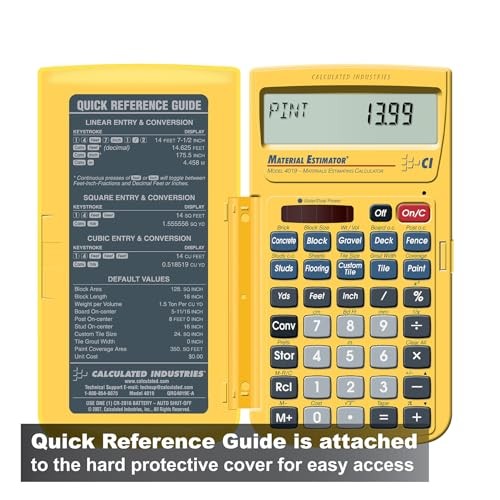  4019 Material Estimator Calculator | Finds Project Building Material Trowels