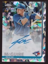 2019 Topps Chrome Sapphire Edition Rookie Autographs RC #CSA-RM Reese McGuire