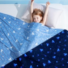 Elegear Kids Cooling Blanket for Hot Sleeper, Glow in The Dark, Q-Max 0.5 Arc...