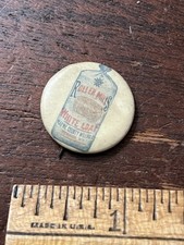 Roller Mill White Loaf,PInback Button,Whitehead & Hoag, 7/8 in Dia.