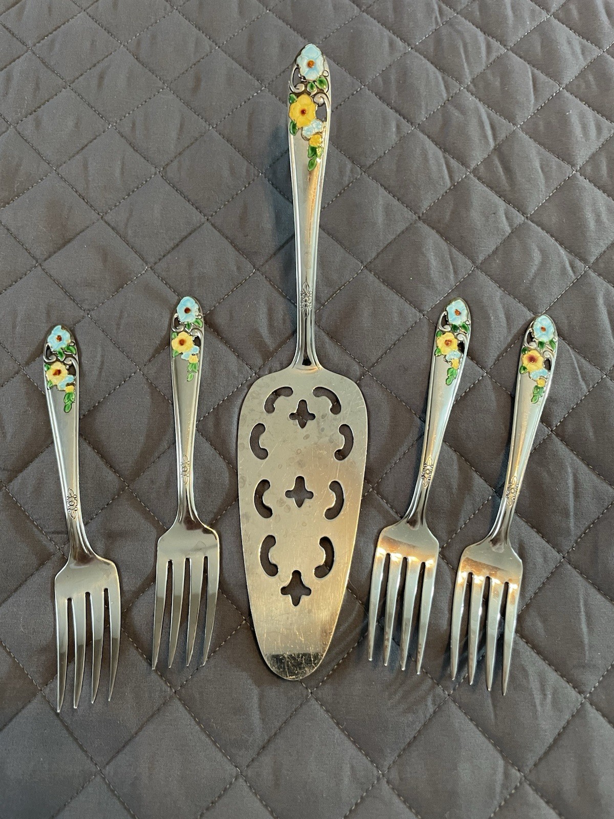 Set Of Four Color Floral