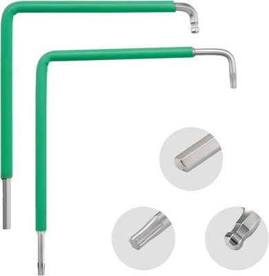 Litorange 2 Stück Fenster Tür Einstellwerkzeug Set Torx 15 Sechskant 4mm Montage