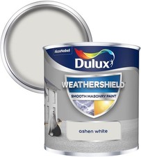 Image of Dulux Weathershield 250ml - Long Lasting Smooth Masonry Paint in Ashen White