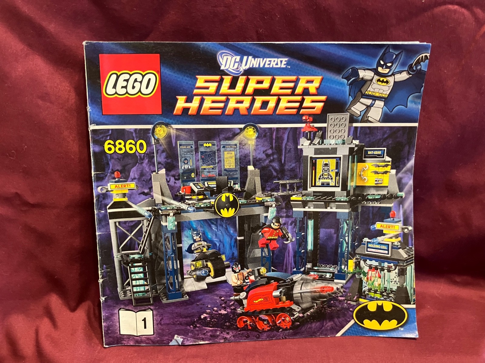 LEGO DC Comics Super Heroes: The Batcave (6860) Complete Set - Adult Owned