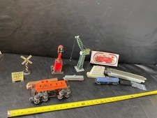 mixed scale train car track sign toys parts railroad lot