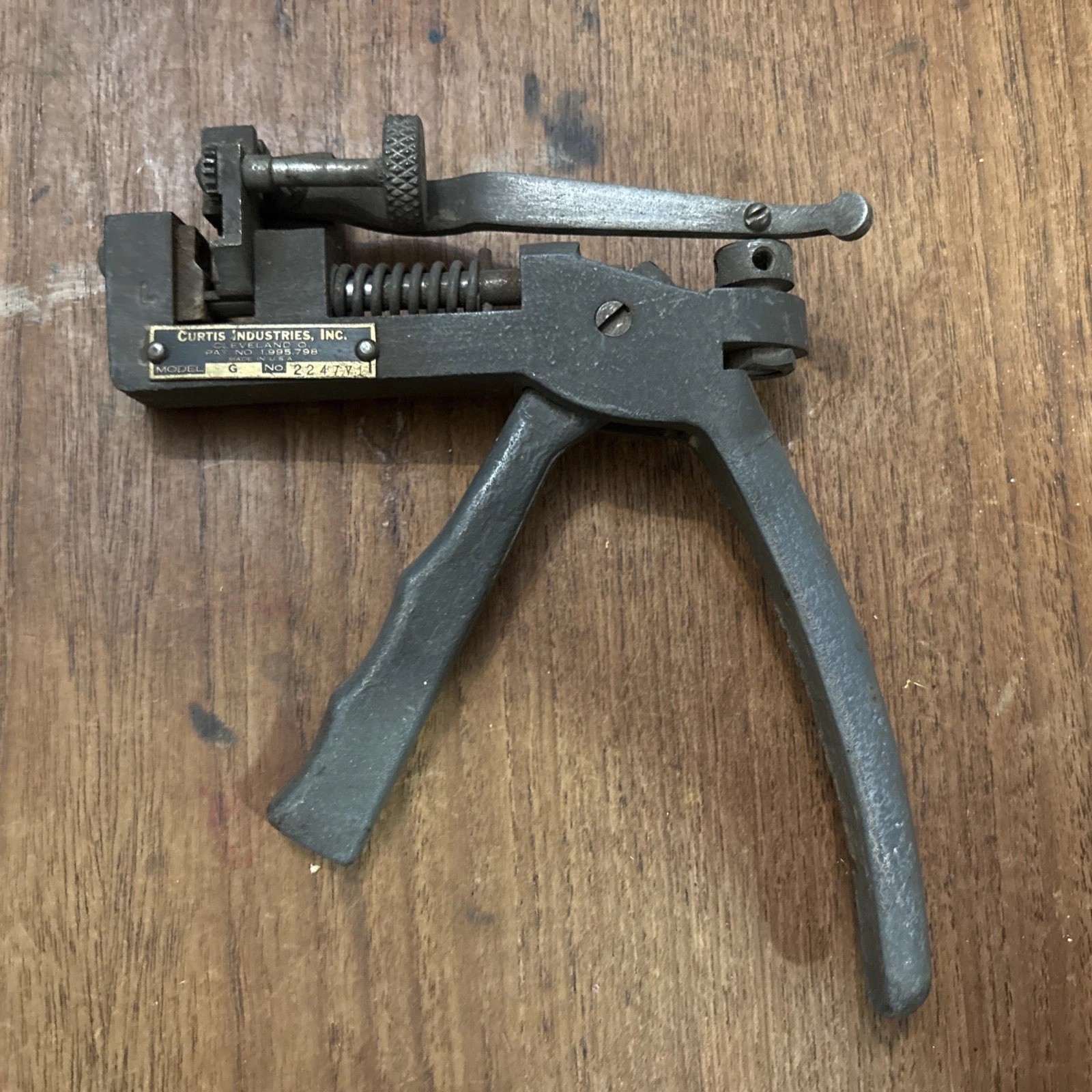 Curtis Industries Key Cutting Tool Model G Vintage