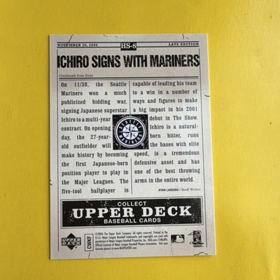 Upper Deck 2006 Hot Stove Headlines Ichiro Signs With Mariners HS