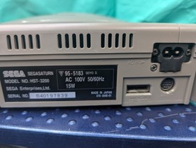 Sega Saturn Console Gray (HST-3200) Japan &ndash; TESTED &ndash; Bundle with Controller & AV