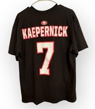 COLIN KAEPERNICK #7 GRAPHIC SUPER BOWL 47 BLACK T-SHIRT SAN FRANCISCO 49ERS XL