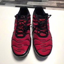 Nike Air Max Plus Herren Sneaker Low Top Schnürung Rot/Schwarz EU 48,5