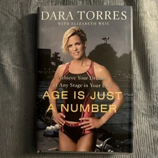 Dara Torres Signed Age Is Just a Number: Achieve Your Dreams Book BAS Beckett