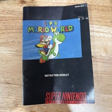Nintendo Super Mario World Instruction Booklet for SNES Original